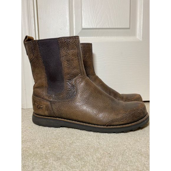 UGG Other - UGG Men's Baldvin Chelsea Suede Leather Ankle Boots Chestnut 3032 Size 8